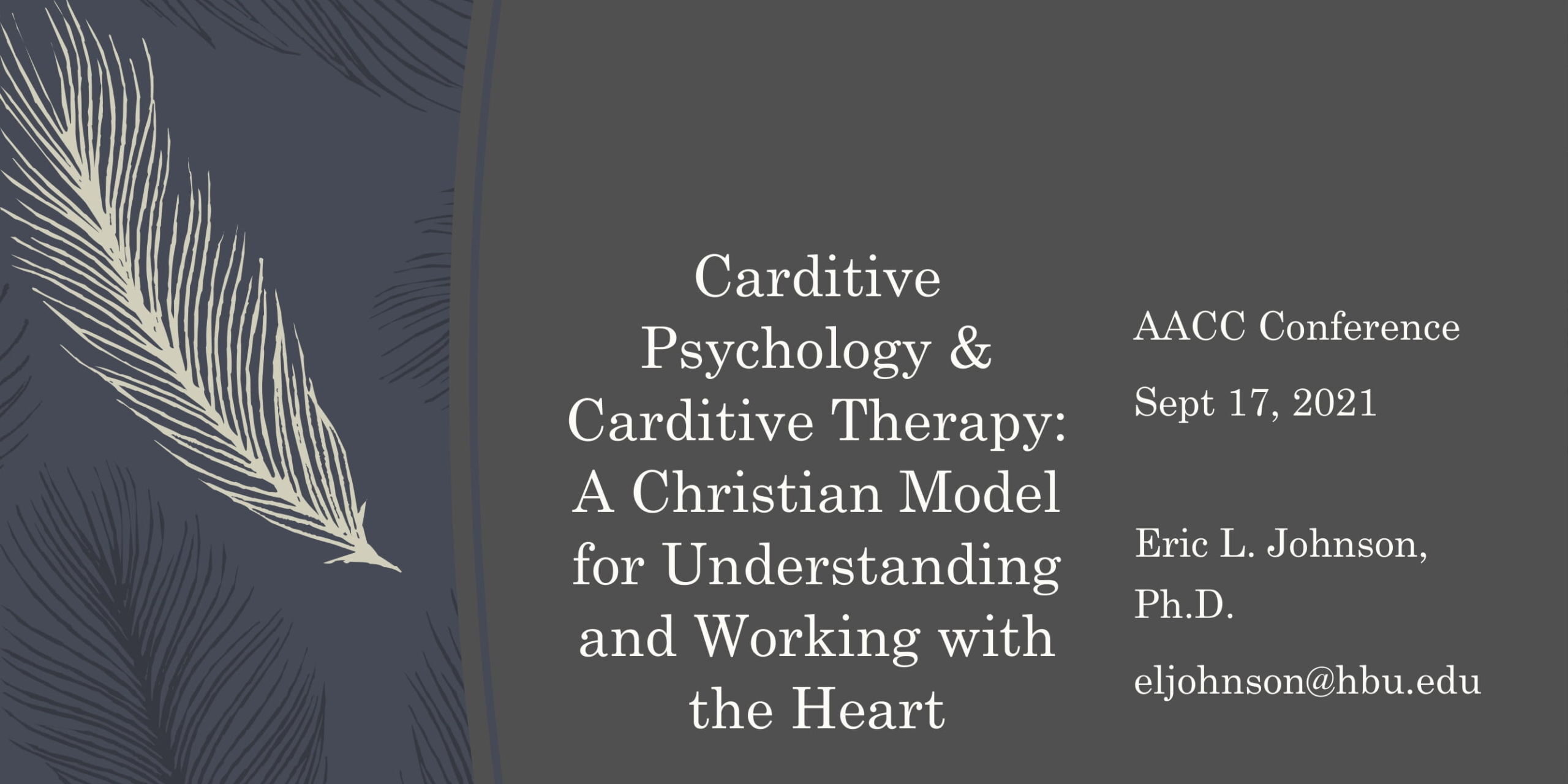 Carditive Therapy: Working with the Heart in Christian Counseling Psychotherapy